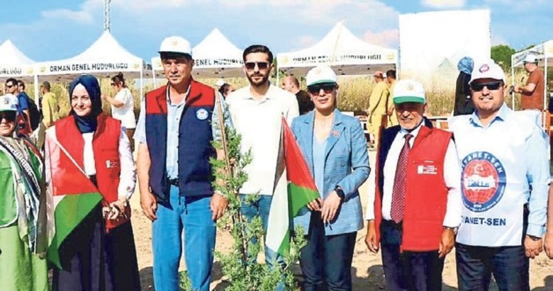 Gazze Hatıra Ormanı Fidan Dikim Töreni’ne yoğun katılım