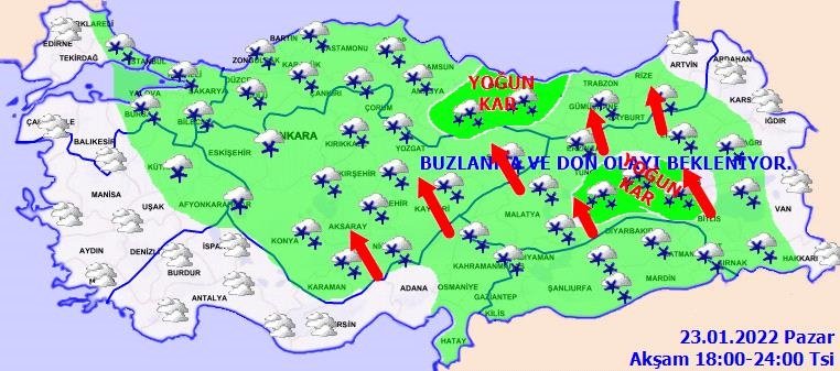 Meteorolojiden o illere yeni uyarı: Kuvvetli kar yağışı bekleniyor! İzmir ve Ege’de hava nasıl olacak? 23 Ocak hava durumu raporu