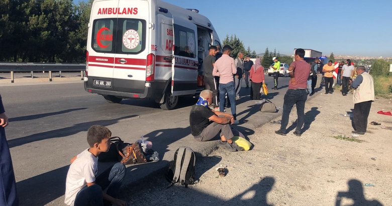 Uşak’ta otobüs şarampole yuvarlandı: 33 yaralı