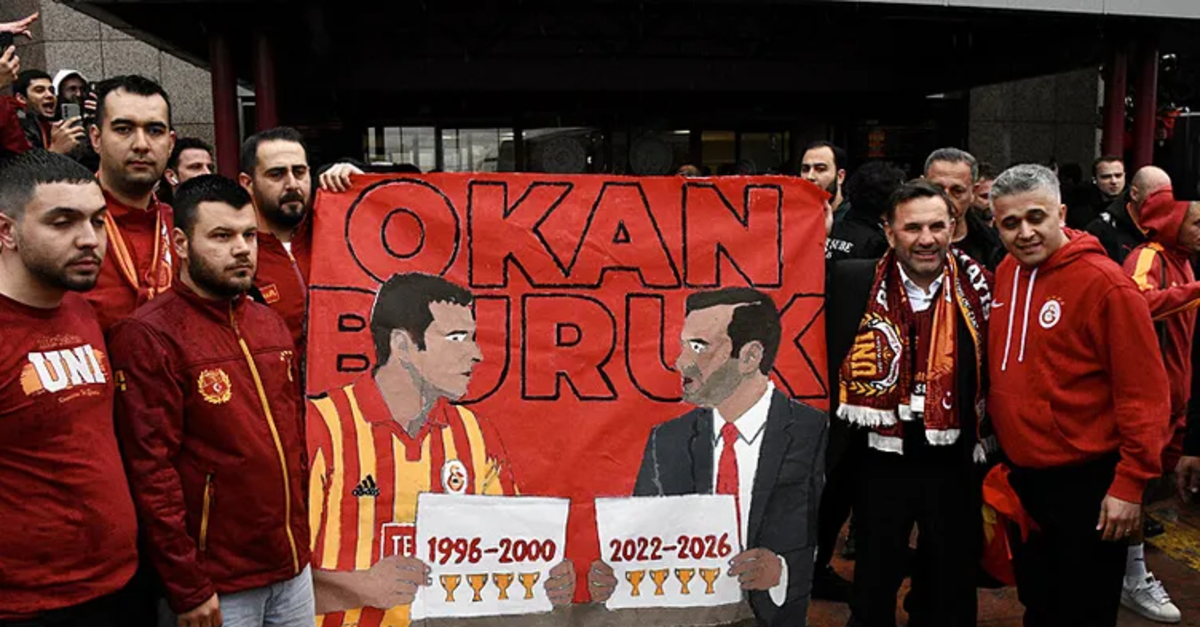 Galatasaray kafilesine çoşkulu karşılama!