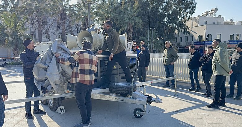 Bodrum’a mobil siren sistemi konuşlandırıldı