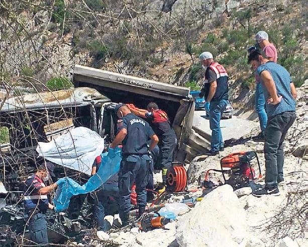 TIR’la birlikte yürekler de yandı