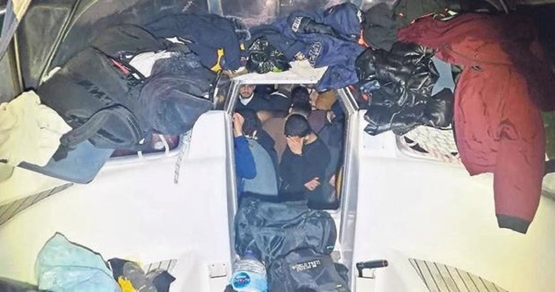 Datça’daki yelkenlide 116 göçmene gözaltı