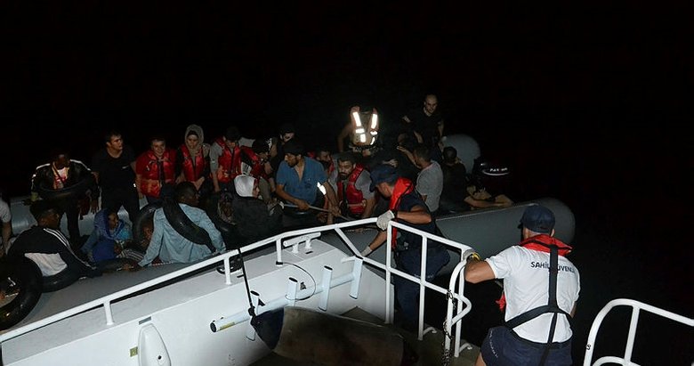 Aydın Kuşadası açıklarında 38 kaçak göçmen yakalandı