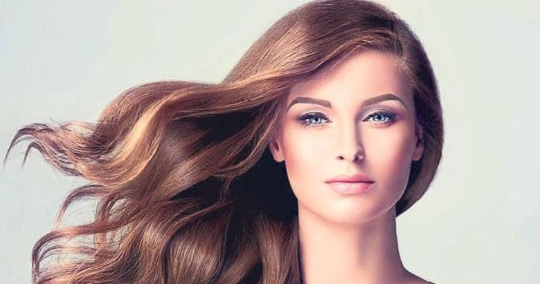 Bitkisel yağlarla bakımlı ve gür saçlar