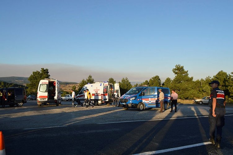 Kütahya’da feci kaza! 1’i bebek 7 kişi yaralandı