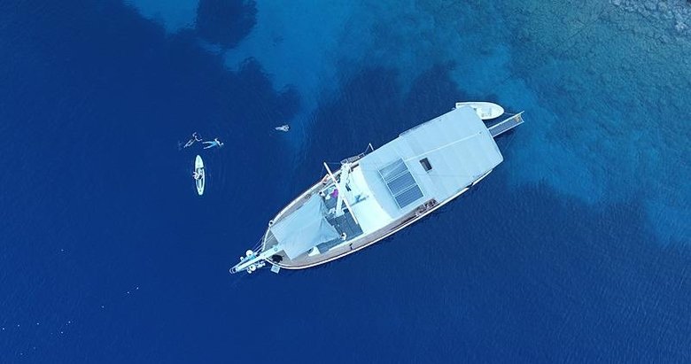 Ege’nin en güzel koylarında tekne yoğunluğu! Bayramda alternatif rota olarak mavi yolculuk ilgi gördü