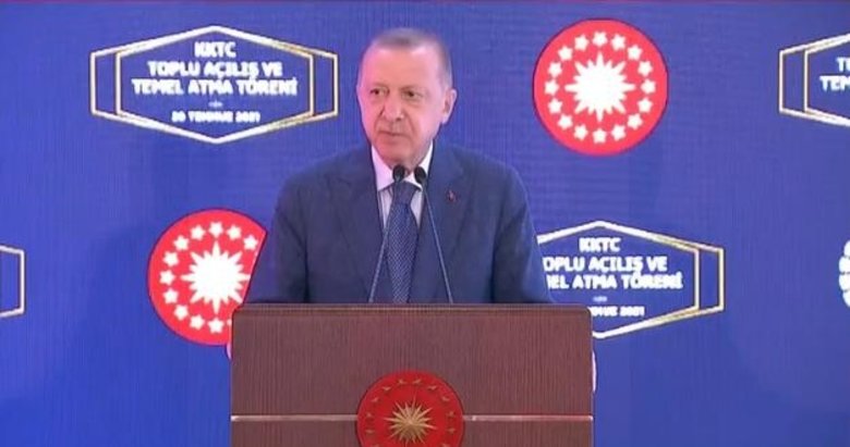Başkan Erdoğan’dan KKTC’deki toplu açılış töreninde önemli mesajlar