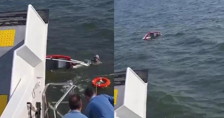 İzmir’de hareketli anlar! Yolcu gemisinin kaptanı fark etti