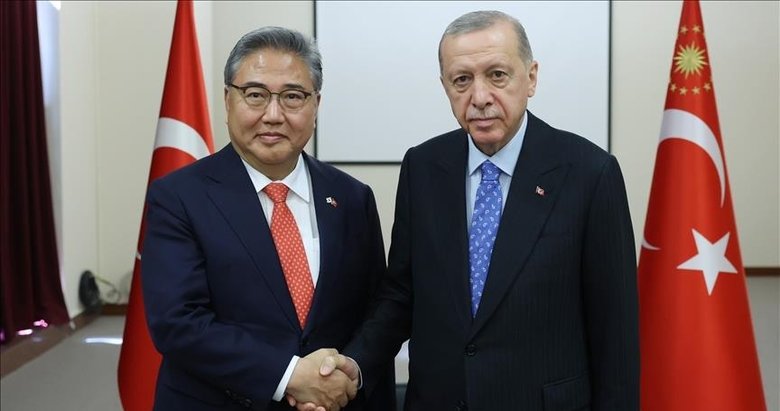 Başkan Erdoğan, Güney Kore Dışişleri Bakanı Jin’i kabul etti
