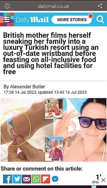 Eski bileklikle 5 yıldızlı tatil