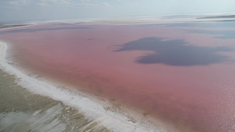 Tuz Gölü’nün rengi değişti