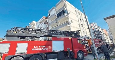 Evin aspiratöründen çıkan alevler korkuttu