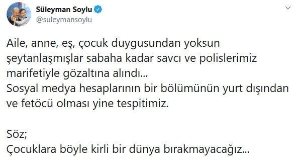 Hazine ve Maliye Bakanı Berat Albayrak hakkında ahlaksız paylaşımlarla ilgili yeni gelişme! Bakan Soylu duyurdu...