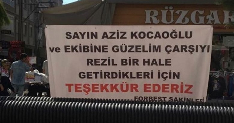 İzmir’de pankartlı protesto