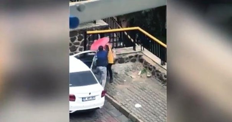 İzmir’de sokak ortasında dehşet görüntüler