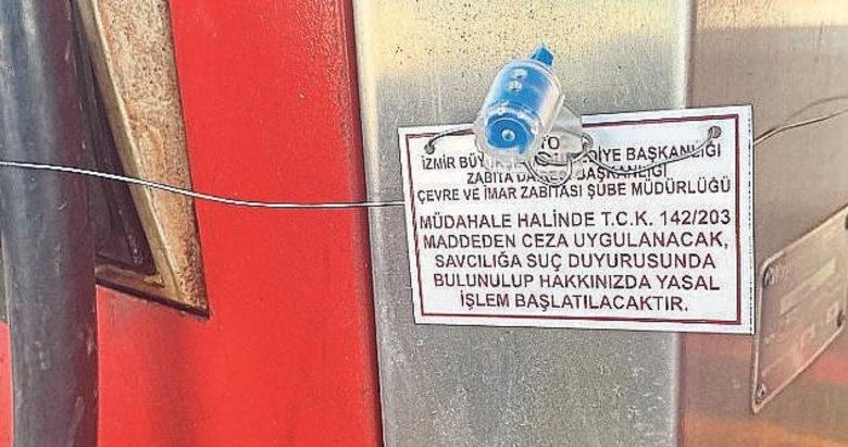 Balçova Çevreyolu’ndaki benzin istasyonlarına mühür