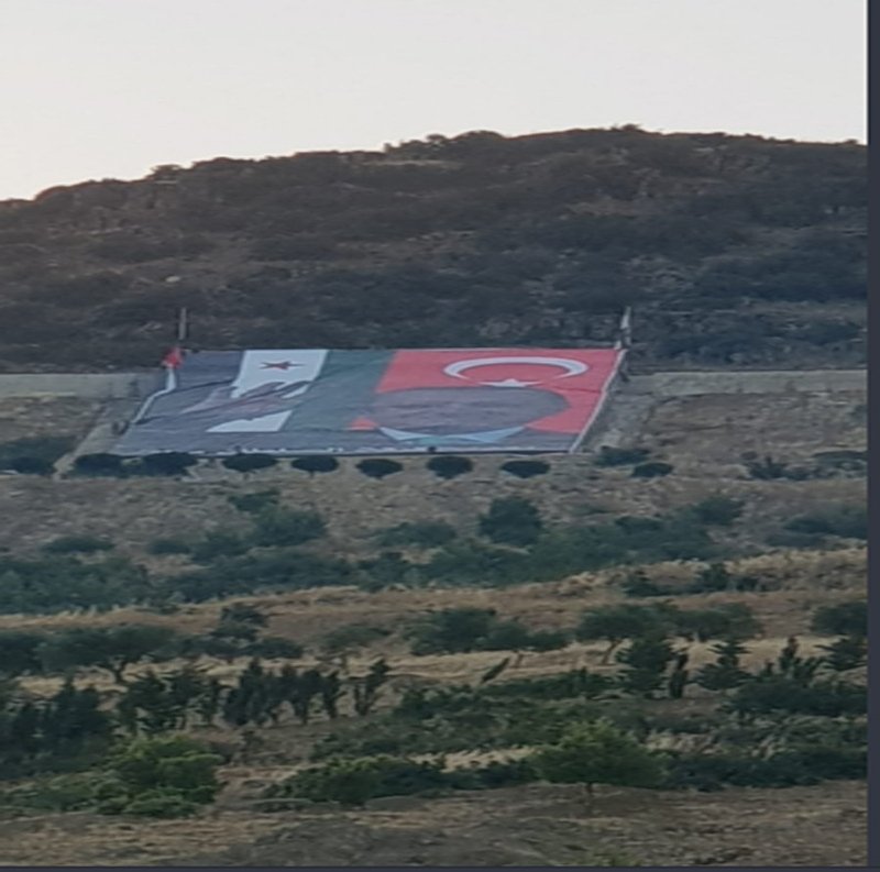 Darmık Dağı’nda Erdoğan posteri